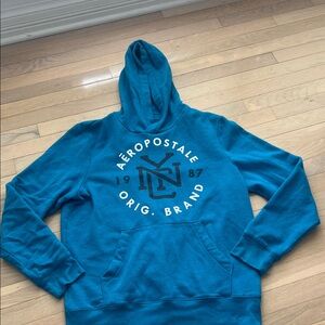 Aeropostale Teal Pullover Hoodie